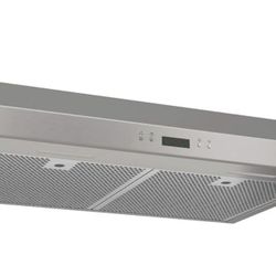  Exhaust Fan and Light, 450 Max Blower FM, Way Convertible Range Hood with 3-Speed Broan-NuTone Glacier 30-inch Under-Cabinet 4-