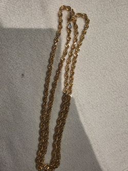 36 inche 14k rope chain 6mm