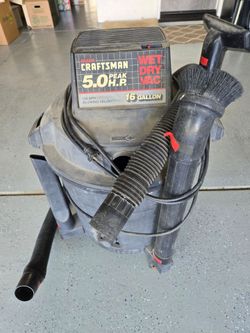 Vintage Sears Craftsman 16 Gallon 5.0 HP Wet/Dry Vac – 1970s