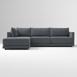 West Elm, Blue Gray 3 - Piece Ottoman