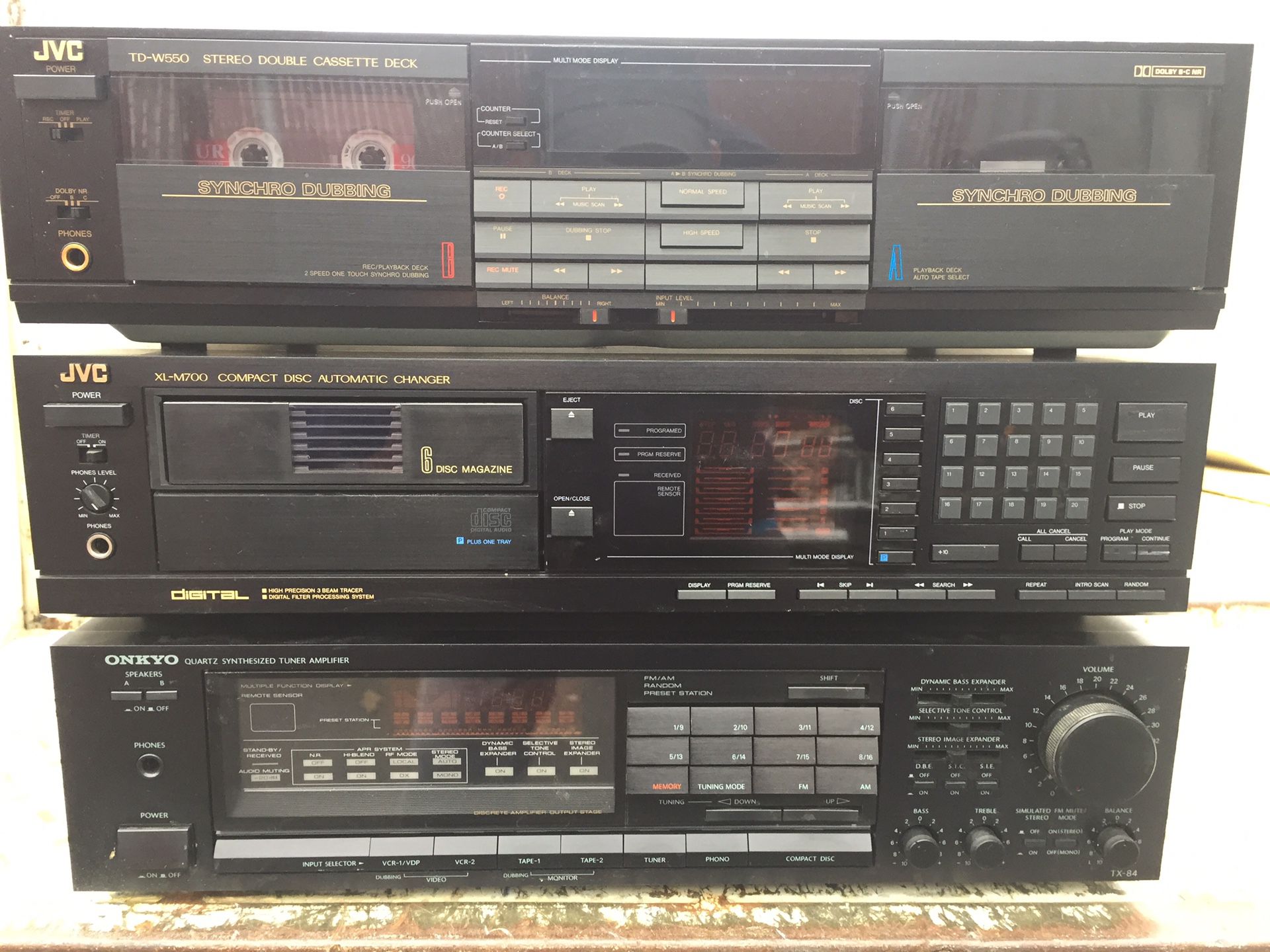 JVC and ONKYO system