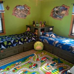 Kids Twin Corner Bed