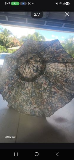 Floral Patio Umbrella