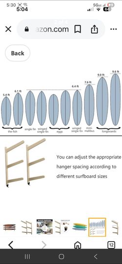 Surfboard wall holders