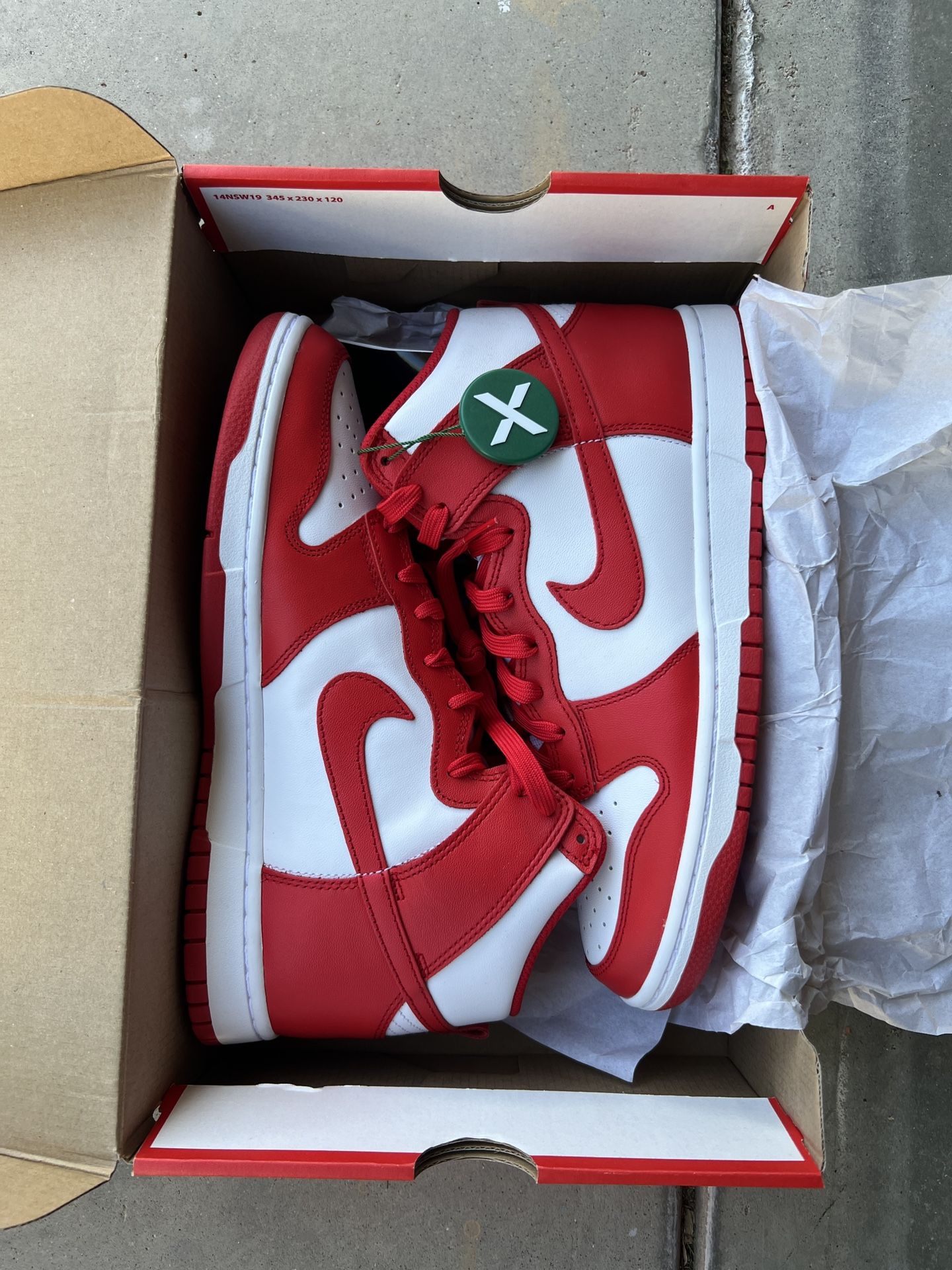 Nike Dunk High Red 10 Men’s