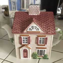 Country Cottage Canister Set W Tea Pot