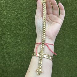 10kt solid Cuban bracelet