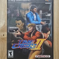 TIME CRISIS II 2 Sony PlayStation 2 PS2 Game CIB Complete In Box With Manual