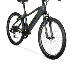 Hyper Bicycles 26" 36V Electric Mountain Bike for Adults, Pedal-Assist, 250W E-Bike Motor, Black $450  eléctrica nueva