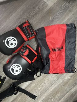 Boxing Gloves, Wrap, And Bag