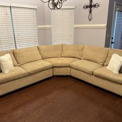 3-Piece Sectional With Ottoman Dimensions 111 X 111