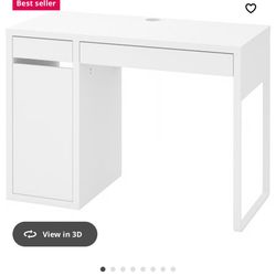 White IKEA Desk 