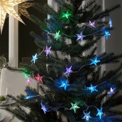 2 pairs of Ikea Strala 24 count led colour changing star lights