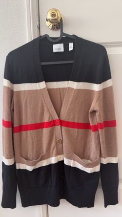 Authentic Burberry 100% wool sweater, worn only once, XS. Very new, no flaws or odors, $500