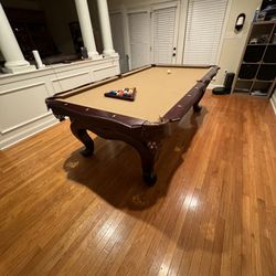 4’x8’ Dark Wood Slate Pool Table 