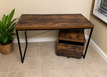 Home Office Desk And File Cabinet