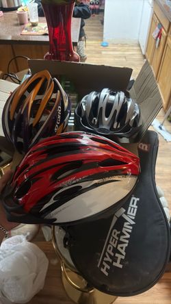 Lot of 3 Adult Bike Helmets