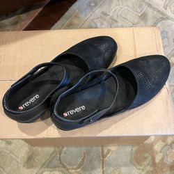 Revere - Mary Jane Shoes, Women Size 10 With Velcro Closure