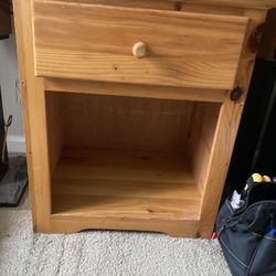 Small Wooden Bedside Table