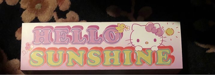 Hello Kitty Wooden Room Decor