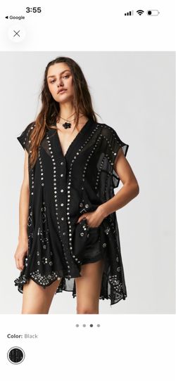 black free people aston mini dress