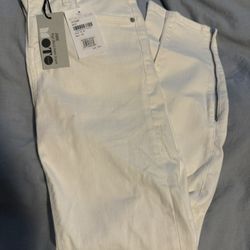 NWT Topshop White Moto Jeans Size 6 