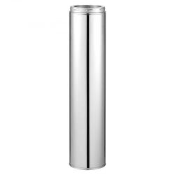 506#Double Wall Insulated Chimney Pipe, 6 x 36 inch Stainless Steel (Inner 316,Outer 304) Stove Straight Pipe, Easy Installation & Thick Insulation Co