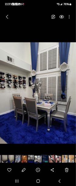 Table and 6 chairs