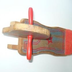 Antique Vintage Child's Wooden Rocking Horse Solid Wood Kids Toy~

