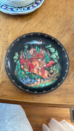 1988 Russian Legends "Ruslan and Ludmilla" Collector Plate Bradex 60-V25-1.1