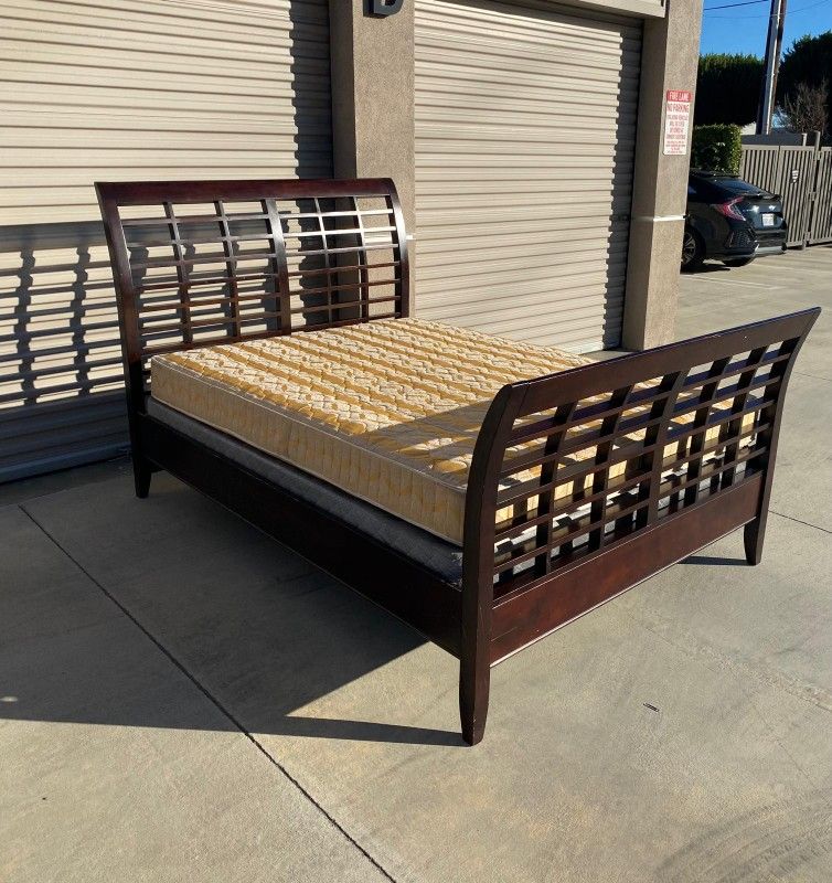 Queen Bed Frame With Mattress