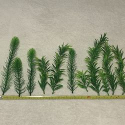 Fish tank plastic plant pieces parts turtle green fake animal craft diy floral