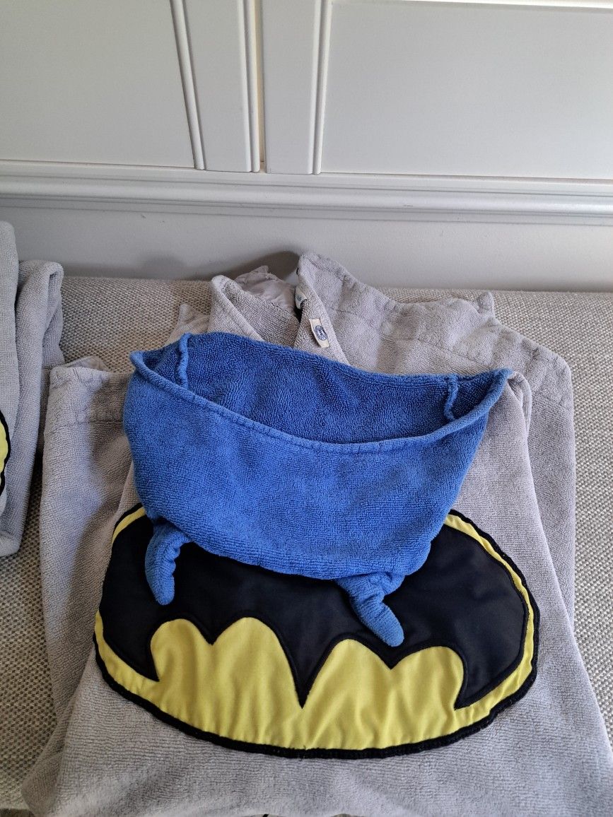 Potterybarn BATMAN BATH TOWELS -SET/2