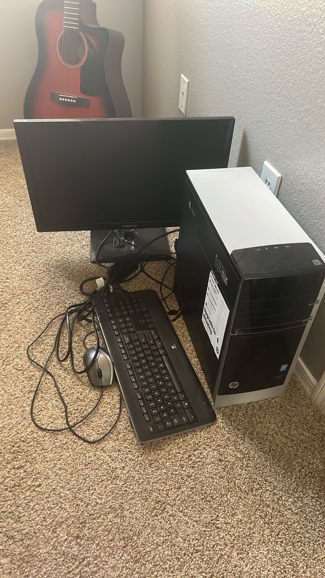 HP Envy computer, Monitor, Keyboard, And Mouse