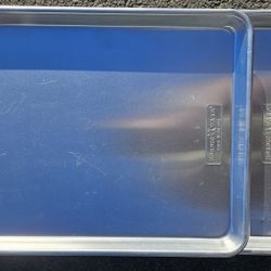 Nordic Ware Aluminum Quarter Sheet Pans Made in USA Durable Bakeware Lot of 3