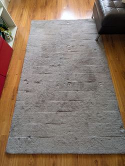 West Elm Solid Angled Basket Weave Area Rug