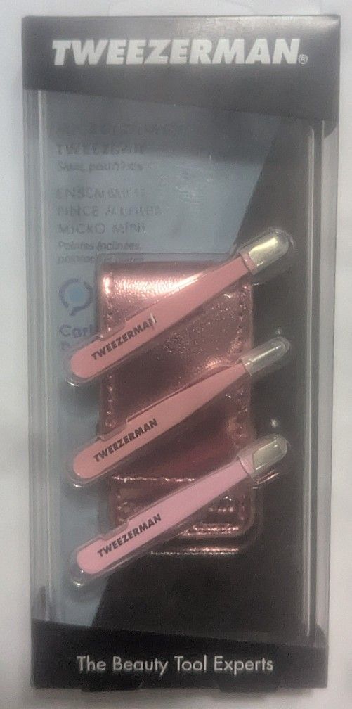 TWEEZERMAN 4-Piece Micro Mini Tweezer Set. NEW In Sealed Box!