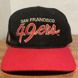 Vintage San Francisco 49ers Sports Specialties Script Snapback NFL