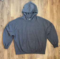 Plain grey Hoodie - Large