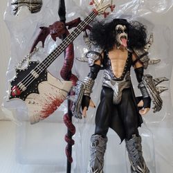 Kiss Ultra Action Figure Gene Simmons Vintage Open Box - Missing pieces.
