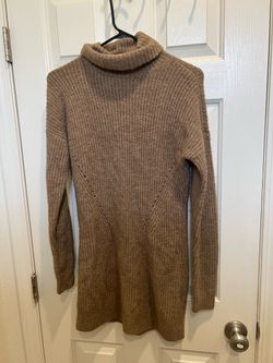 Turtleneck Knit Sweater Dress