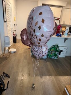 Happy Birthday balloons