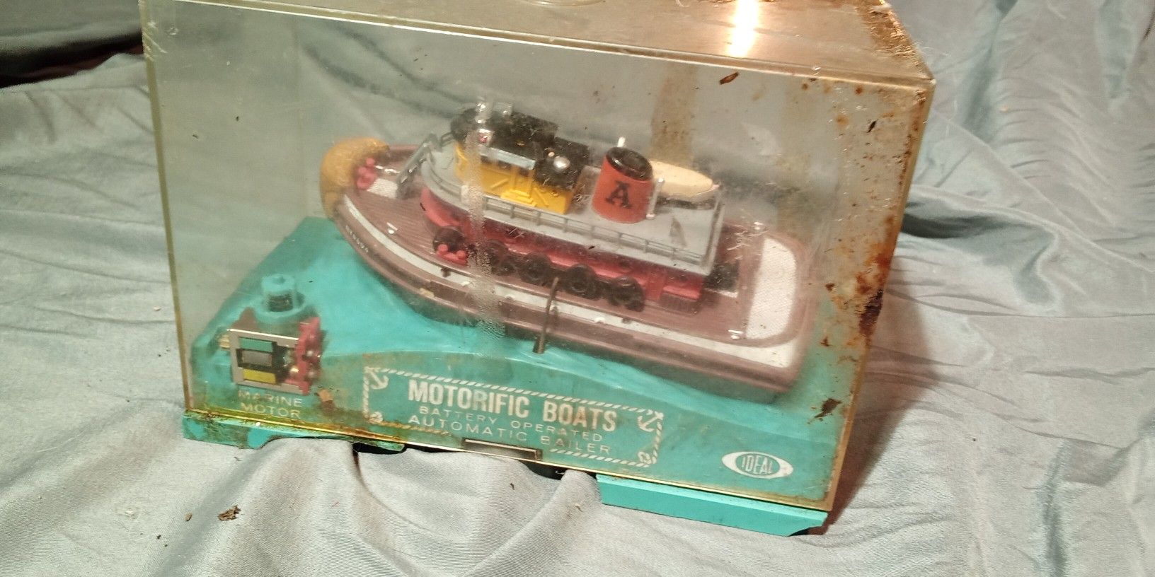 Vintage Battery Operated Tug Boat Toy