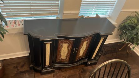 Black Console/ Sideboard Serving Cabinet