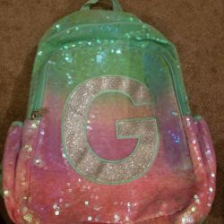 Justice G initial Backpack