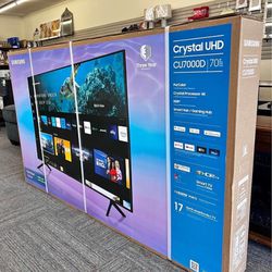 Brand New SAMSUNG 70" CLASS 4K UHD LED LCD TV Take Now With Down Pay Biweekly, Monthly 💰