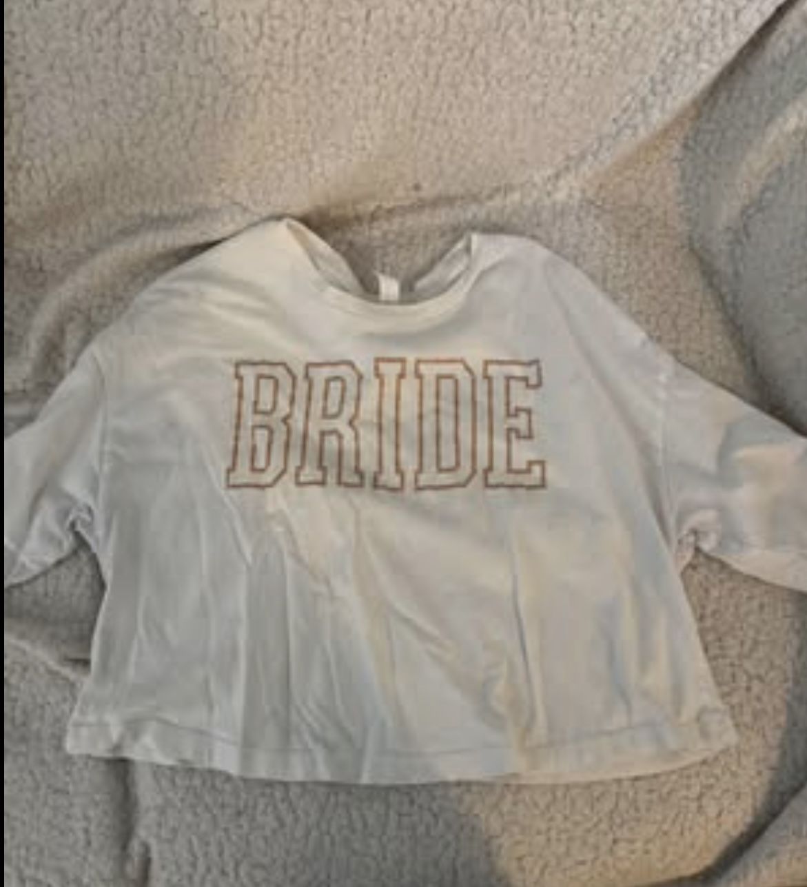 Bride Crop Top