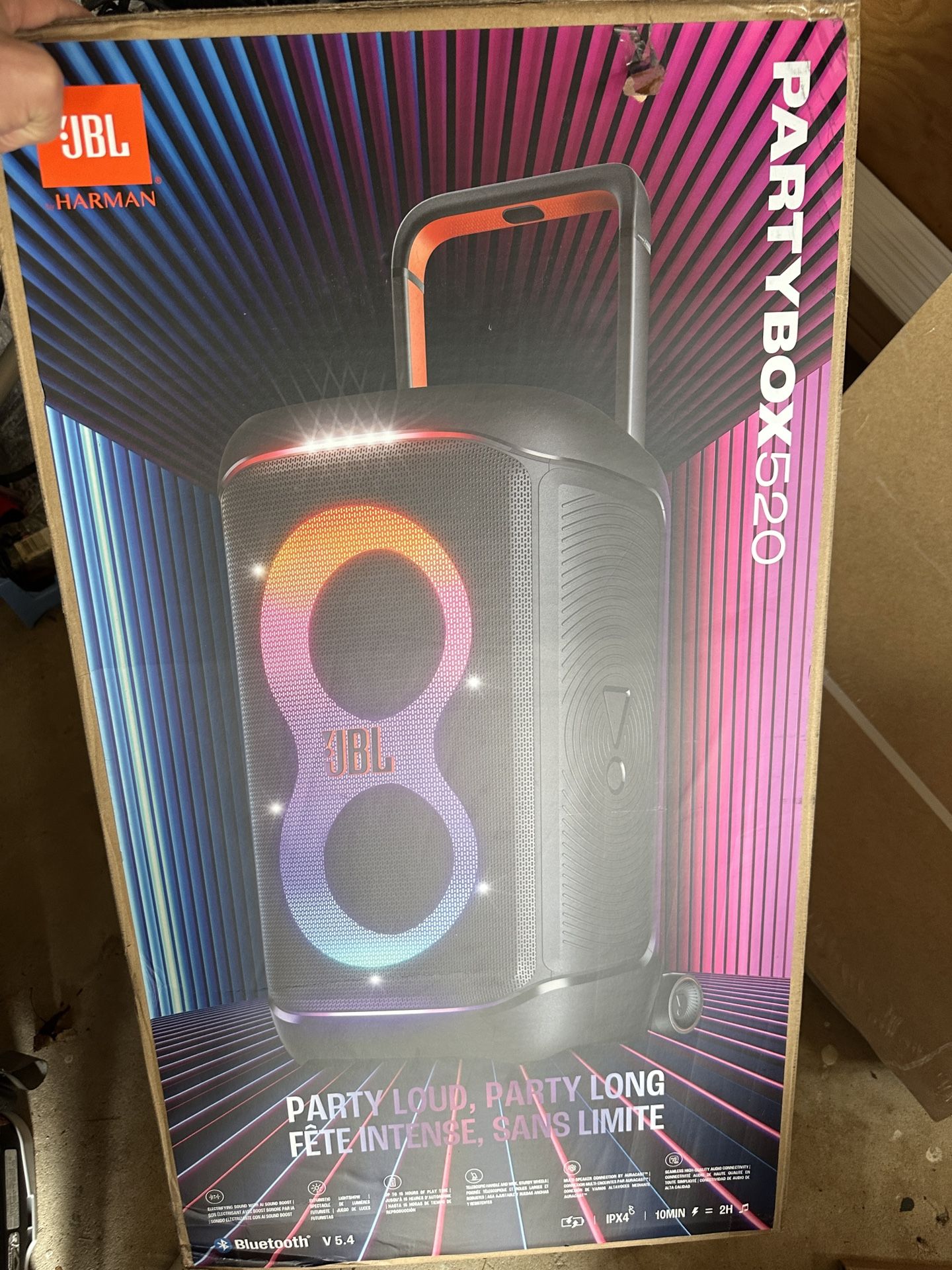 JBL Party Box 520 BRAND NEW SEALED