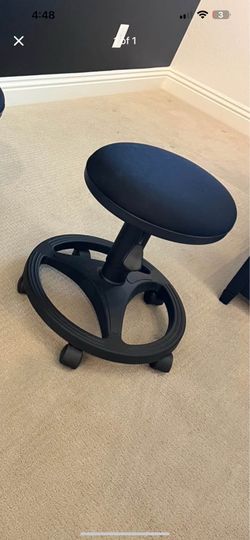 Ergonomic backless Stool with Foot Ring