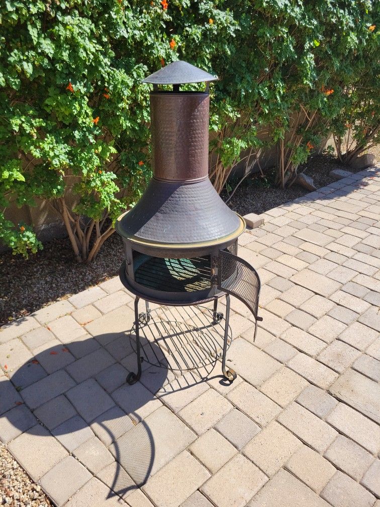 Outdoor Chiminea Fireplace Firepit for Sale in Phoenix, AZ OfferUp